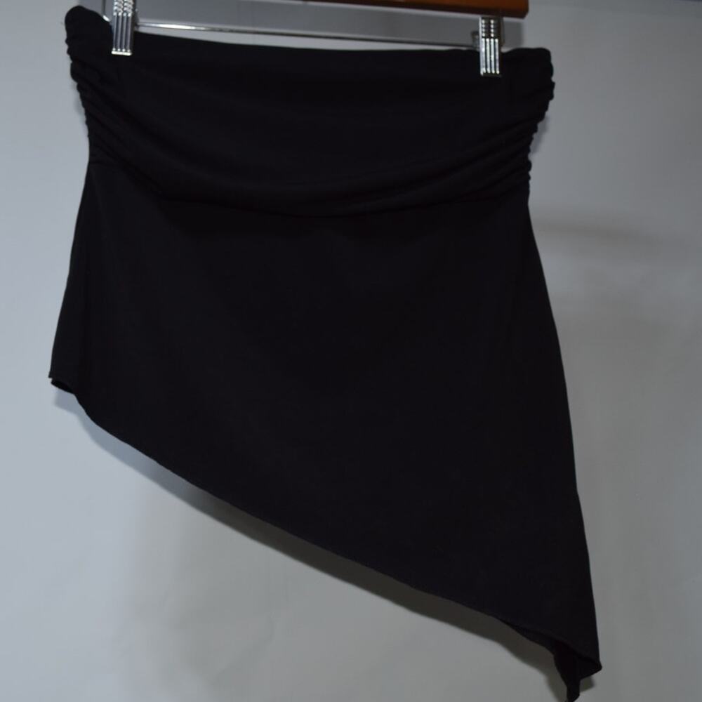 Urban Outfitters Black Asymmetrical Draped Mini Skirt Women’s Medium